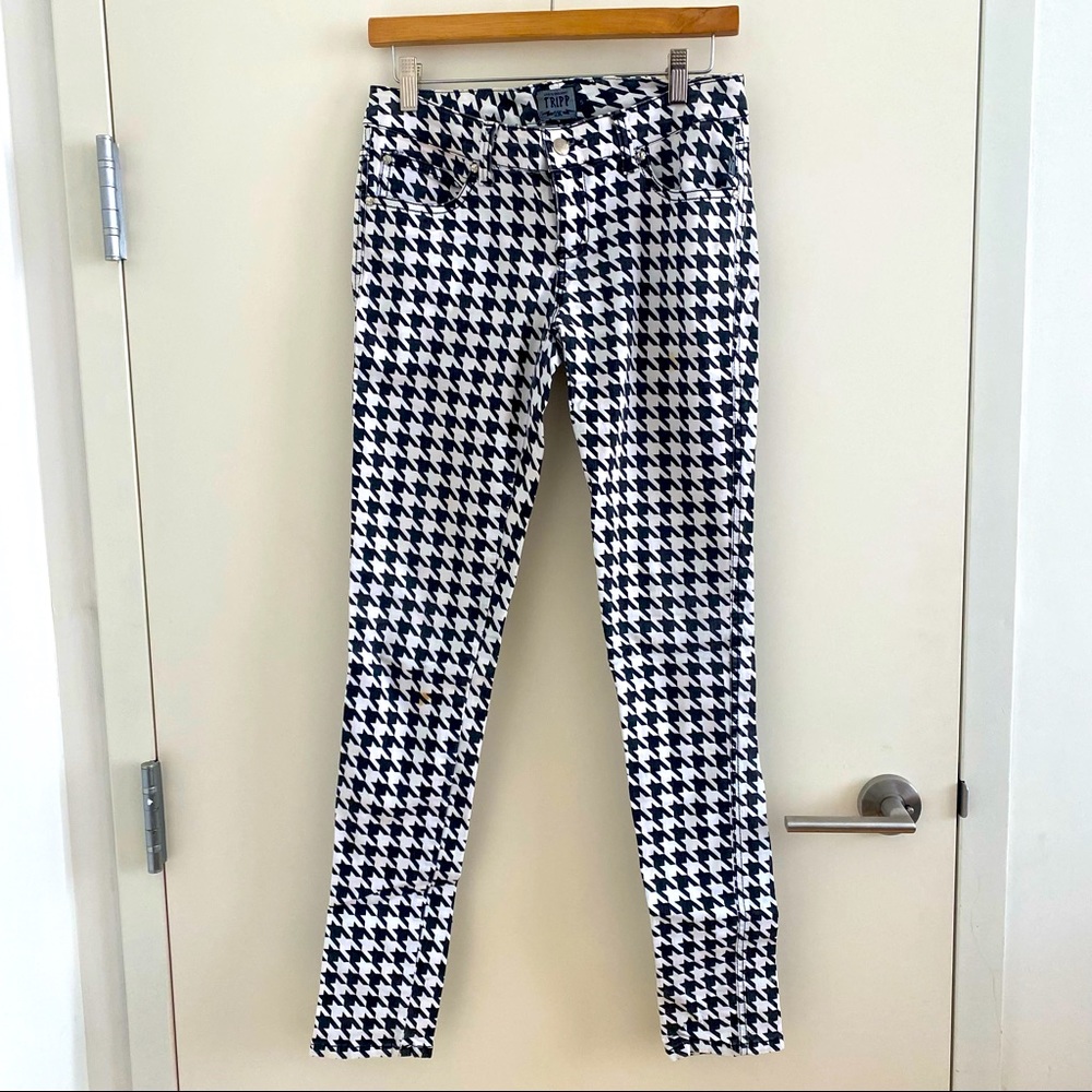TRIPP NYC - Houndstooth print denim pants - size 5